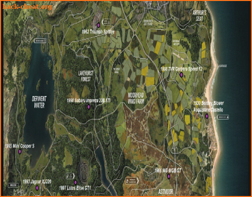 forza horizon 4 Map Cars info Tips & Guide screenshot