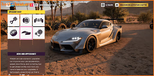 Forza horizon 4 mobile guide screenshot