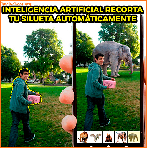 Fotos con animales, fotomontaje y filtros salvajes screenshot