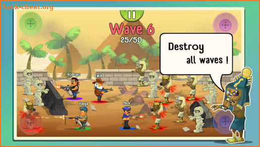 Four guys & Zombies (four-player game) screenshot