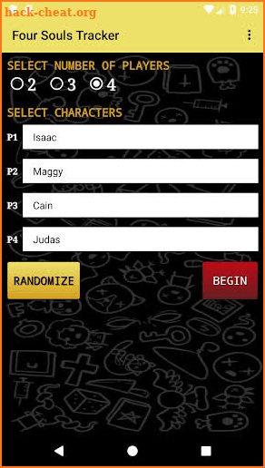 Four Souls Tracker screenshot