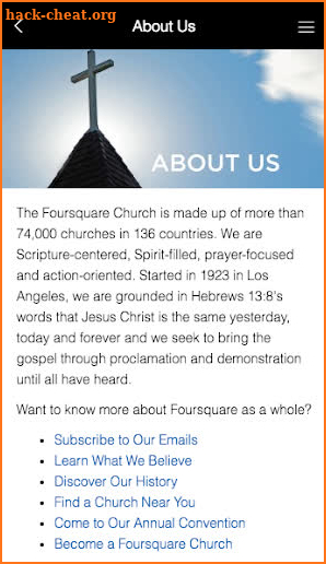 Foursquare Prayer screenshot