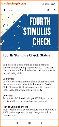 Fourth Stimulus Check Status screenshot