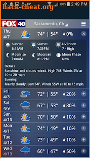 FOX 40 Sacramento Weather screenshot