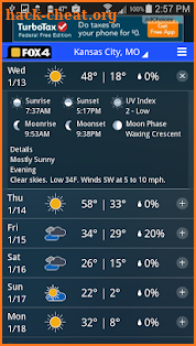 Fox4 KC Weather screenshot
