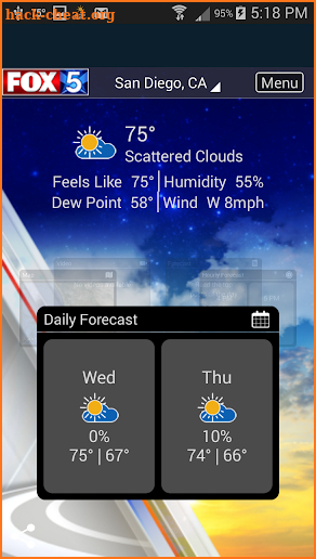 FOX5 San Diego Weather screenshot