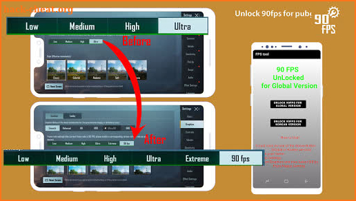 Fps tool : unlock 90fps screenshot