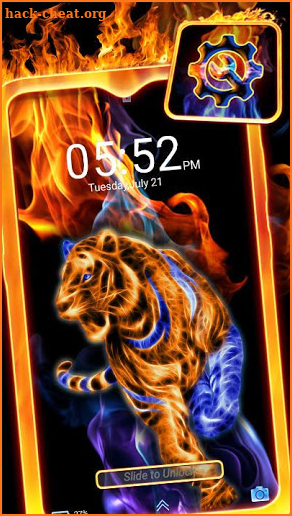 Fractal Tiger Launcher Theme screenshot