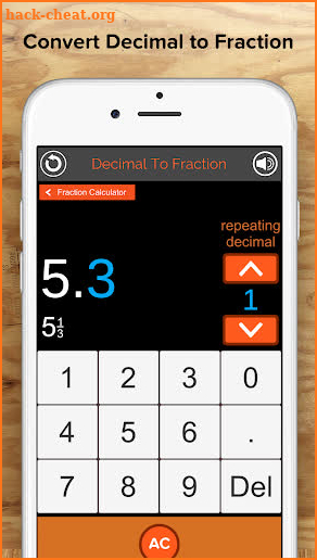 Fraction Calculator + Decimals screenshot