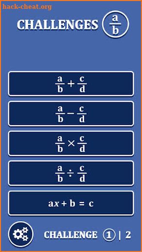 Fractions Challenges screenshot