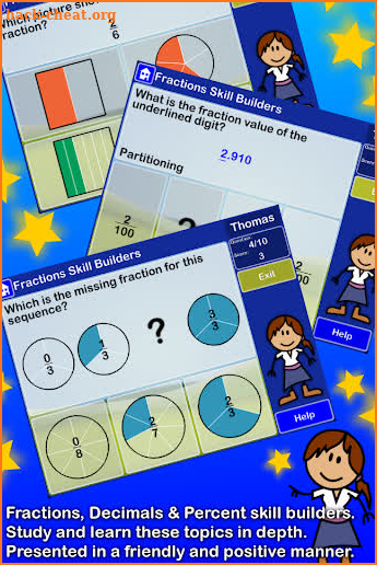 Fractions Decimals Percentages screenshot