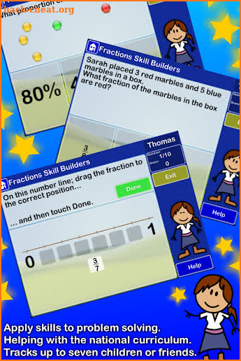 Fractions Decimals Percentages screenshot