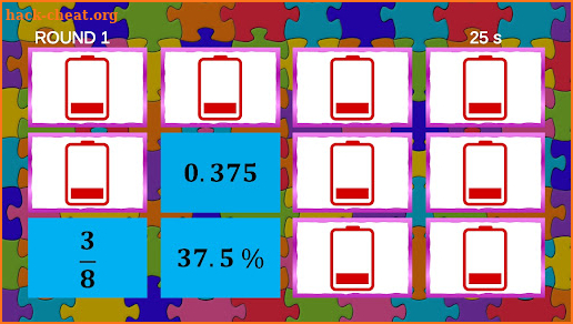 Fractions - Memory Game screenshot