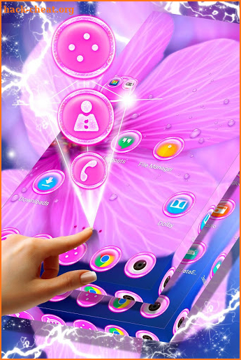 Fragile Pink Flower Launcher screenshot