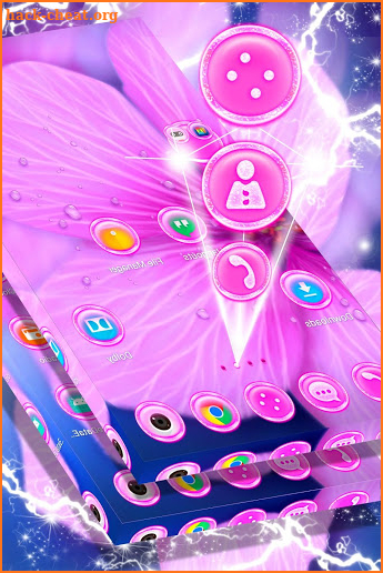 Fragile Pink Flower Launcher screenshot