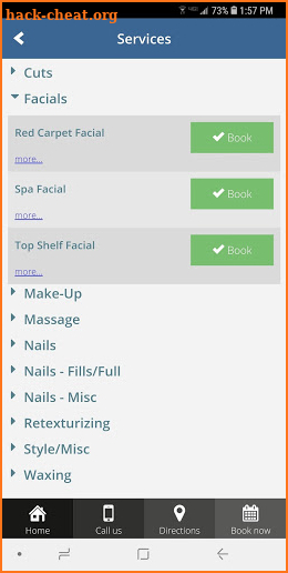 freddie b salon & spa screenshot