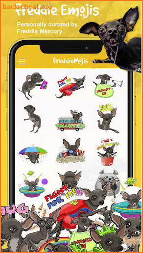 FreddieMojis - Cute chihuahua Emojis Dog Stickers screenshot