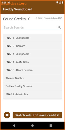 Freddy Soundboard screenshot