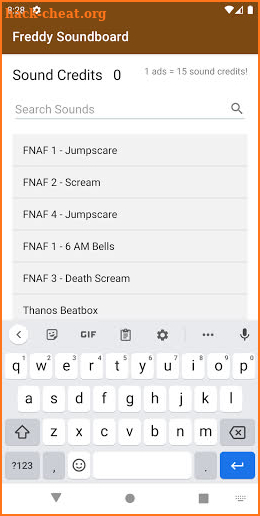 Freddy Soundboard screenshot
