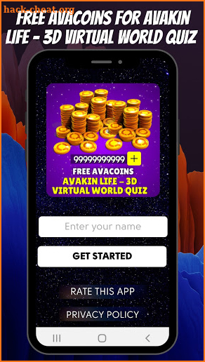 Free Avacoins for Avakin Life - 3D Virtual World screenshot