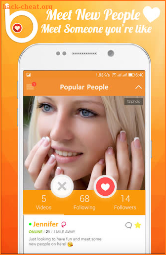 Free Badoo Chat Dating People Tips screenshot