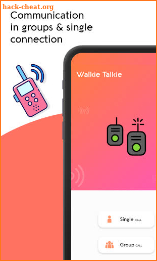 Free Call Without Internet With PTT Walkie Talkie screenshot