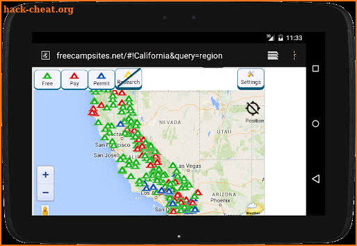 Free Campsites screenshot