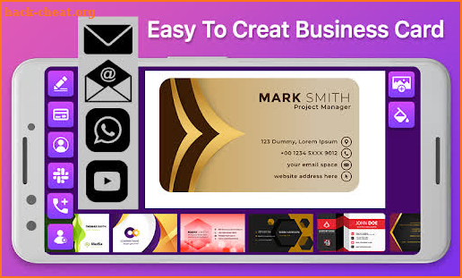 Free Card Maker with Photo – Business Card Creator screenshot