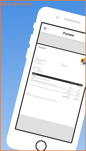 Free contractor estimate & invoice maker screenshot