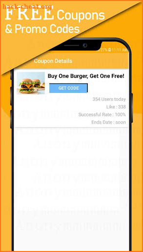 Free Coupons for Burger King screenshot