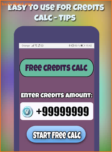 Free Credits Calc IMVU screenshot