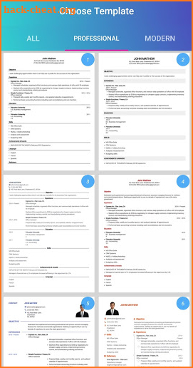 Free CV Maker & Resume PDF Maker screenshot