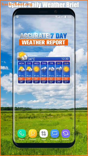 Free Daily Weather Forecast App Widget screenshot
