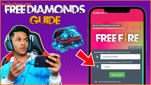 Free Diamonds & Elite Pass Guide For Free Fire screenshot