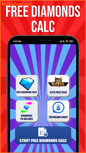 Free Diamonds Spin & Elite Pass Calc For Free Fire screenshot