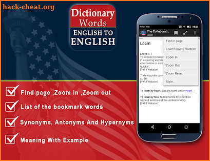 Free English Dictionary Offline definition screenshot