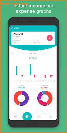 Free Expense & Budget Tracker Bookipi screenshot