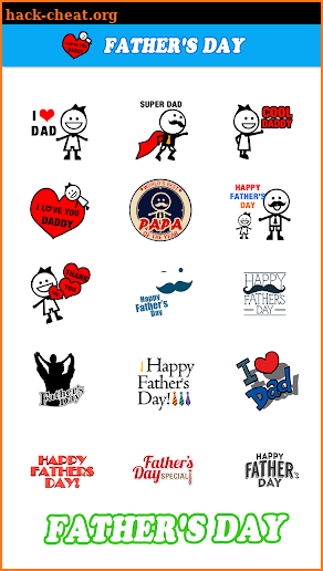 Free Father's Day Sticker GIF screenshot