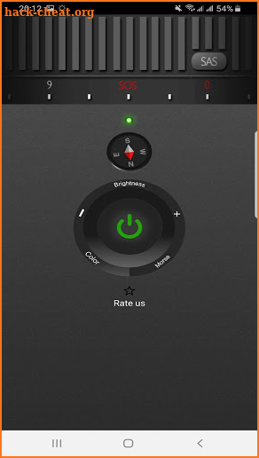 Free Flashlight - Torch Light,Compass & Morse Code screenshot