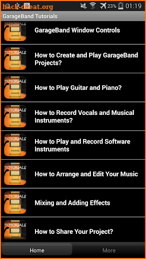 Free GarageBand Tutorials screenshot