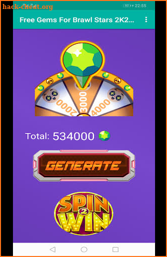 Free Gems For Brawl Stars 2K20 | Spin win screenshot