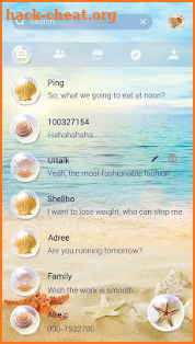 (FREE) GO SMS BEACH THEME screenshot