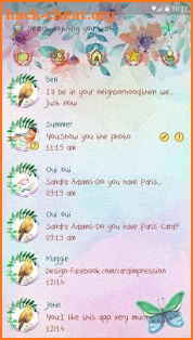 (FREE) GO SMS BIRDS SINGING THEME screenshot