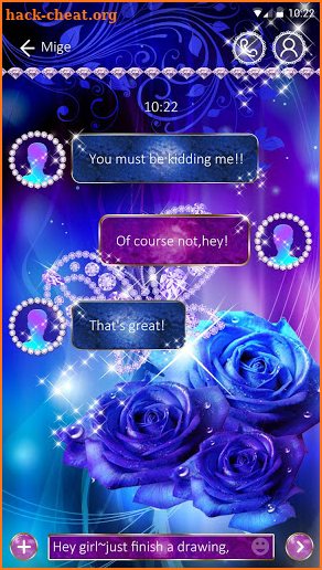 (FREE) GO SMS BLING BLING THEME screenshot