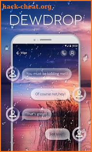 (FREE) GO SMS DEWDROP THEME screenshot