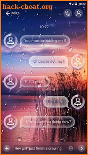 (FREE) GO SMS DEWDROP THEME screenshot