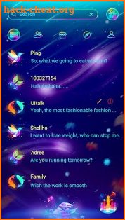 (FREE) GO SMS FANTASY COLOR THEME screenshot