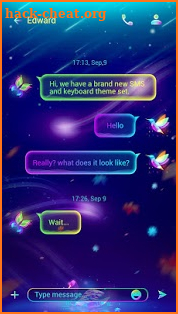 (FREE) GO SMS FANTASY COLOR THEME screenshot