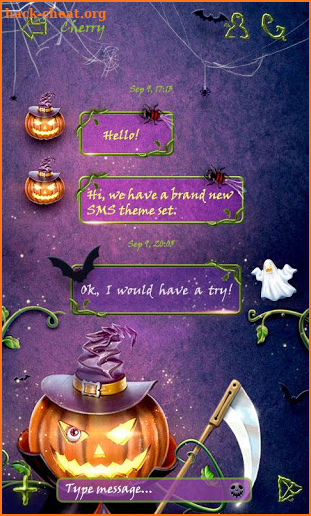 (FREE) GO SMS HALLOWEEN THEME screenshot