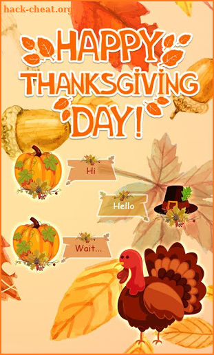 (FREE) GO SMS HAPPY THANKSGIVING THEME screenshot